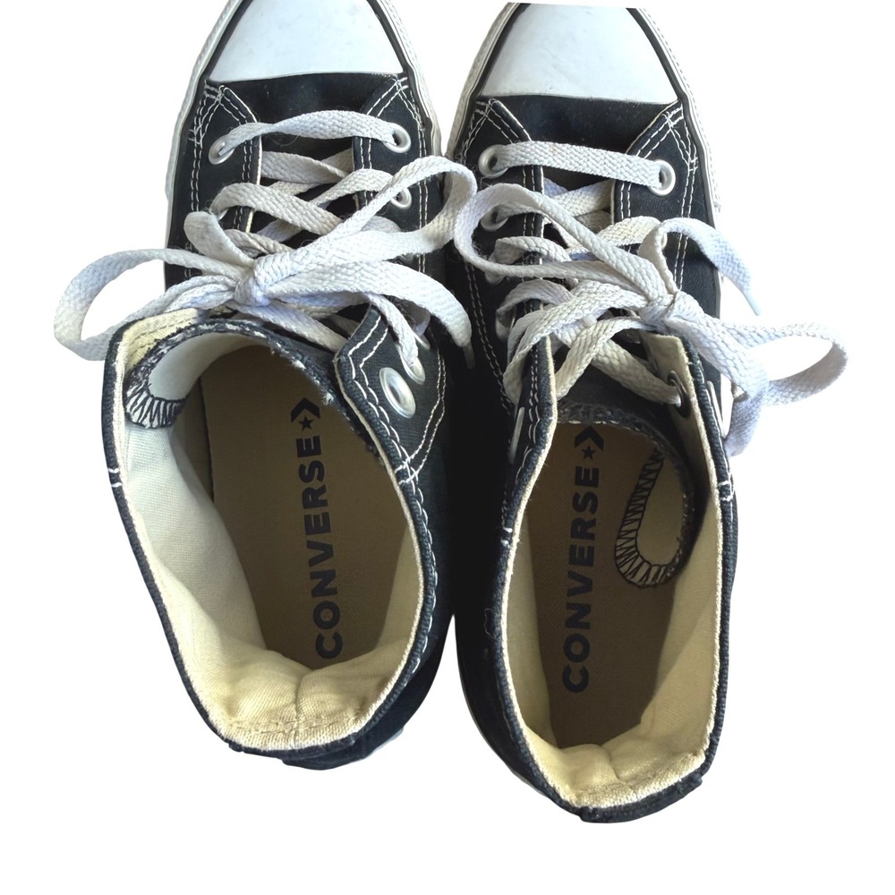 Converse Chuck Taylor All Star Unisex M5.5 W7.5 Black High Top Sneakers - M9160 - Picture 6 of 6